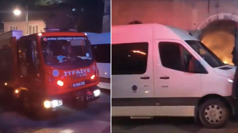 Bursa’da tarihi binada çıkan yangın söndürüldü