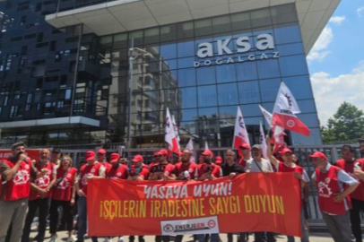 Bursagaz Önünde Çalışanlardan Sert Tepki