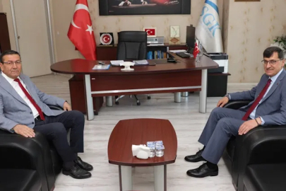Kütahya'da Başkan Kahveci’den SGK İl Müdürü Sayar’a nezaket