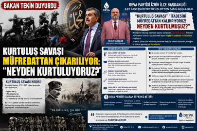DEVA Partisi İznik İlçe Başkanı Recep Genişler'den Sert Tepki: "Kurtuluş Savaşı'nı Müfredattan Silemezsiniz, Bu Milletin Hafızasına Yapılmış Açık Bir Saldırıdır"