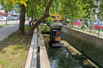 Gemlik Çarşı Deresi’nde temizlik çalışmaları başladı
