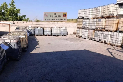 Bursa’da 10 milyon liralık sahte madeni yağ operasyonu
