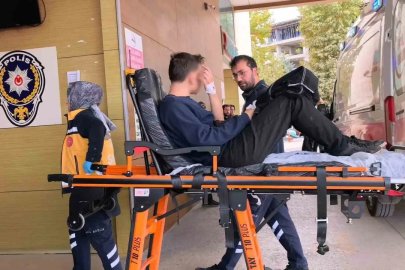 Motosikletini tamir ederken parmağı koptu
