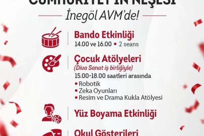 İnegöl AVM’de 29 Ekim Cumhuriyet Bayramı’na özel etkinlikler
